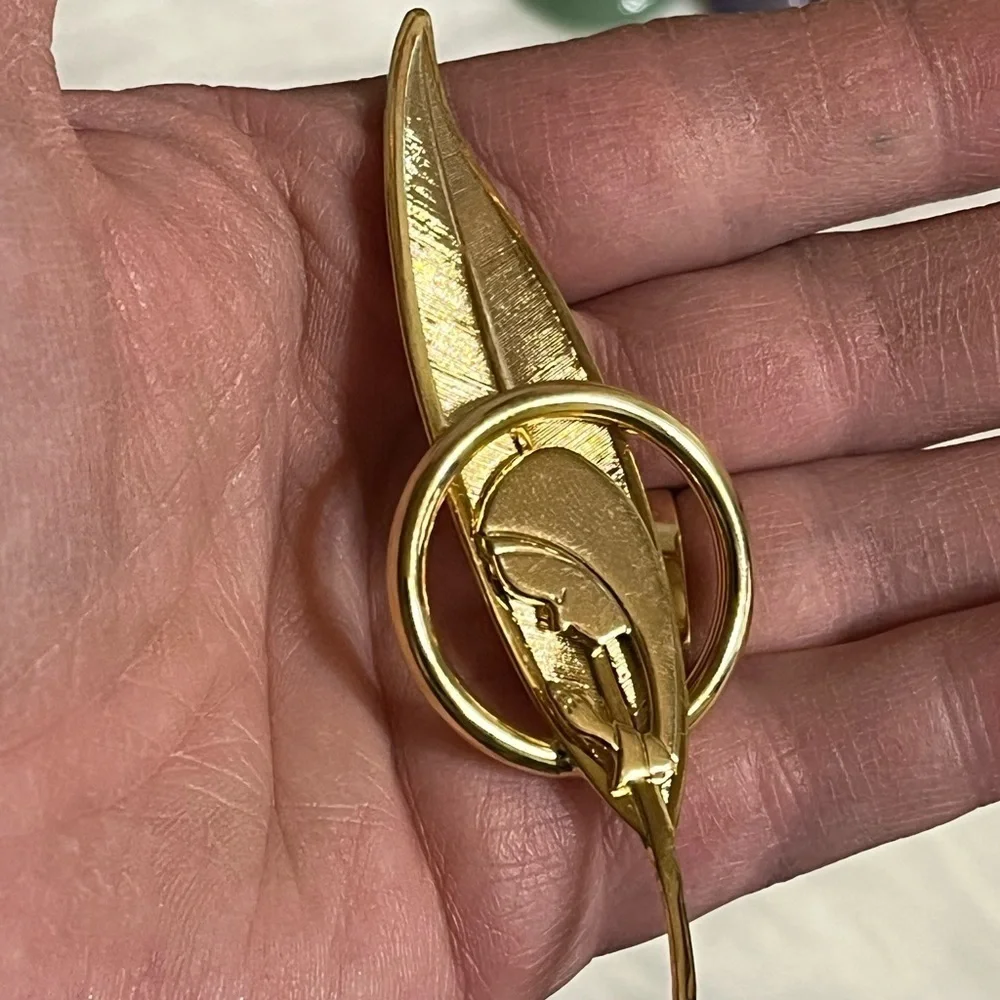 Vintage Mother Mary Prayer Brooch